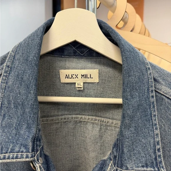 Alex Mill - Work Jacket in Vintage Wash Denim XL - Picture 6 of 7